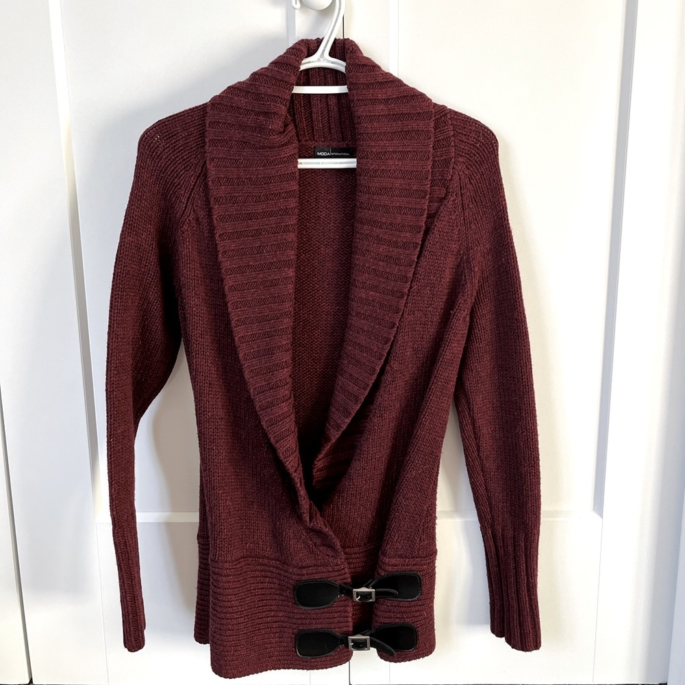 Belted Wool Sweater